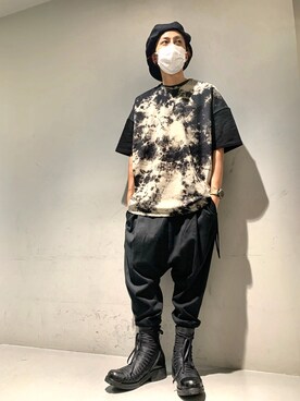 「ISAMU KATAYAMA BACKLASH（イサムカタヤマバックラッシュ）のアイテム（帽子）」を使った、Takuto Itouさん（メンズ・170cm）の春コーディネート