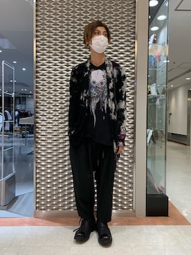 「KMRii（ケムリ）のアイテム（ブーツ）」を使った、Takuto Itouさん（メンズ・170cm）の春コーディネート