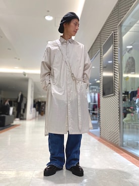 「ISAMU KATAYAMA BACKLASH（イサムカタヤマバックラッシュ）のアイテム（帽子）」を使った、Takuto Itouさん（メンズ・170cm）の春コーディネート
