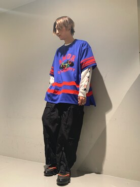 「Azuma.（アズマ）のアイテム（パンツ）」を使った、Takuto Itouさん（メンズ・170cm）の春コーディネート