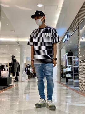 「Maison Kitsune（メゾンキツネ）のアイテム」を使った、Takuto Itouさん（メンズ・170cm）の春コーディネート