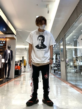 「READYMADE（レディメイド）のアイテム（トップス）」を使った、Takuto Itouさん（メンズ・170cm）の春コーディネート