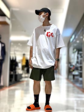 「STANCE（スタンス）のアイテム」を使った、Takuto Itouさん（メンズ・170cm）の夏コーディネート