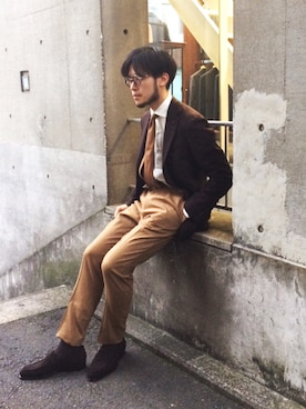 「ENZO BONAFE（エンツォボナフェ）のアイテム」を使った、さとしさんさん（メンズ・173cm）の夏コーディネート