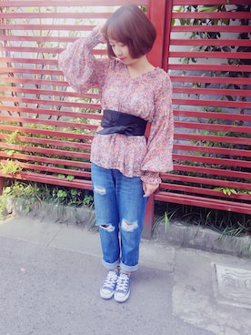 珍珠奶茶🍹さん（レディース・161cm）の夏コーディネート