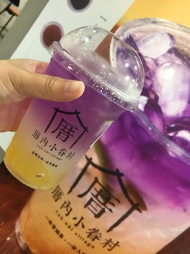 「小眷村のアイテム（その他、パープル系）」を使った、珍珠奶茶🍹さん（レディース・161cm）の夏コーディネート