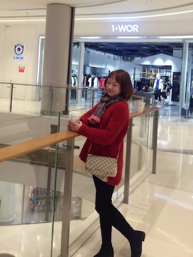 珍珠奶茶🍹さん（レディース・161cm）の冬コーディネート