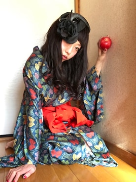 「モダン」｜「アイテム（その他）」を使った、工藤 鴎芽さん（レディース・154cm）の春コーディネート