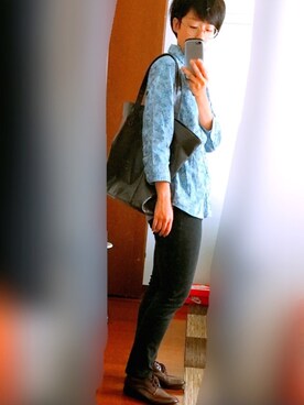 「ビックトートバック」｜鯵さん（レディース・157cm）の夏コーディネート