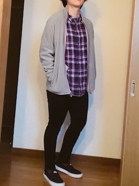 「UNIQLO（ユニクロ）のWOMEN ウルトラストレッチジーンズ（デニムパンツ）」を使った、鯵さん（レディース・157cm）の春コーディネート