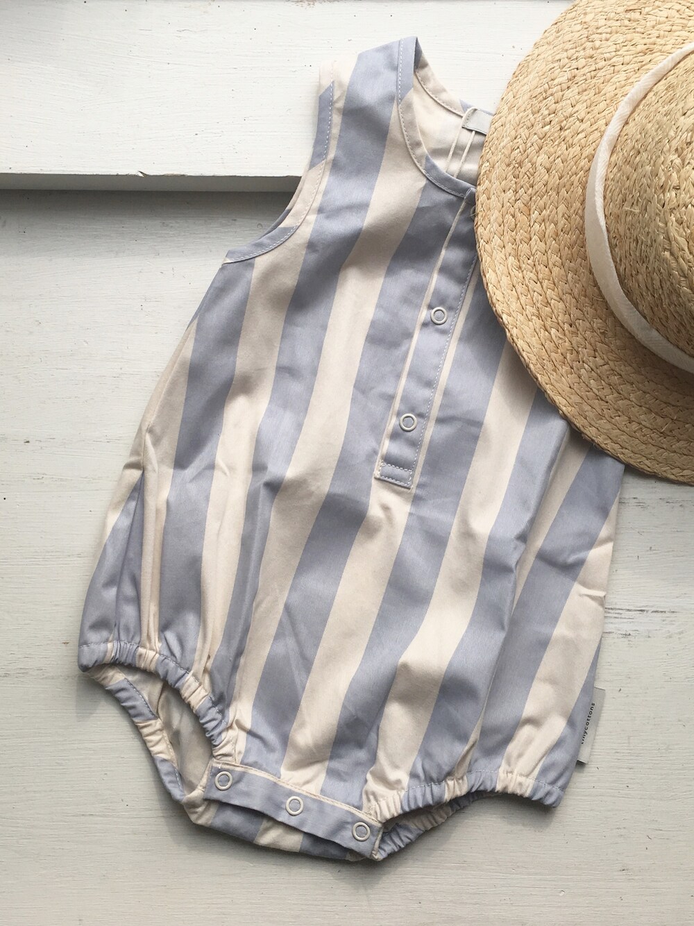 CACHE-CACHEさんの「tinycottons　stripes　wv SL onepiece（cache cache）」を使ったコーディネート