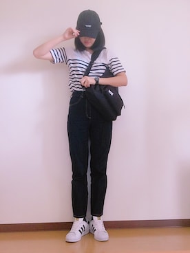 「The Herschel Supply Co. Brand（ハーシェルサプライ）のアイテム」を使った、みかんさん（レディース・168cm）の春コーディネート