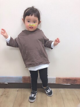 「レイヤードstyle」｜myuさん（キッズ・90cm）の冬コーディネート