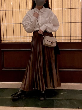 「Dr. Martens（ドクターマーチン）の＜Dr. Martens＞MONO 8アイレットブーツ ◆（ブーツ）」を使った、ほのかさん（レディース・164cm）の春コーディネート