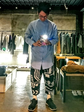 「sneeuw（スニュウ）のアイテム（パンツ）」を使った、babachanさん（メンズ・173cm）の春コーディネート