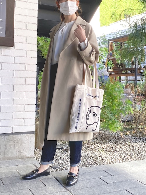 IENA（イエナ）の「コットンWクロスオーバーチェスターコート