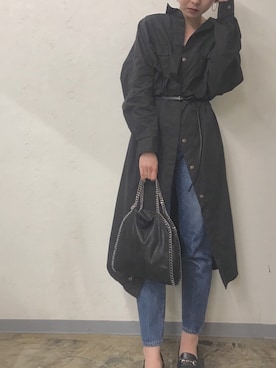 「アイテム（シャツワンピース）」を使った、maya.さん（レディース・163cm・20代）の春コーディネート
