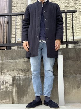 「THE NERDYS（ザ ナーディーズ）のアイテム」を使った、まさむねさん（メンズ・166cm）の冬コーディネート