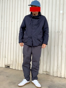 「TEATORA（テアトラ）のアイテム（ジャケット/アウター）」を使った、まさむねさん（メンズ・166cm）の冬コーディネート