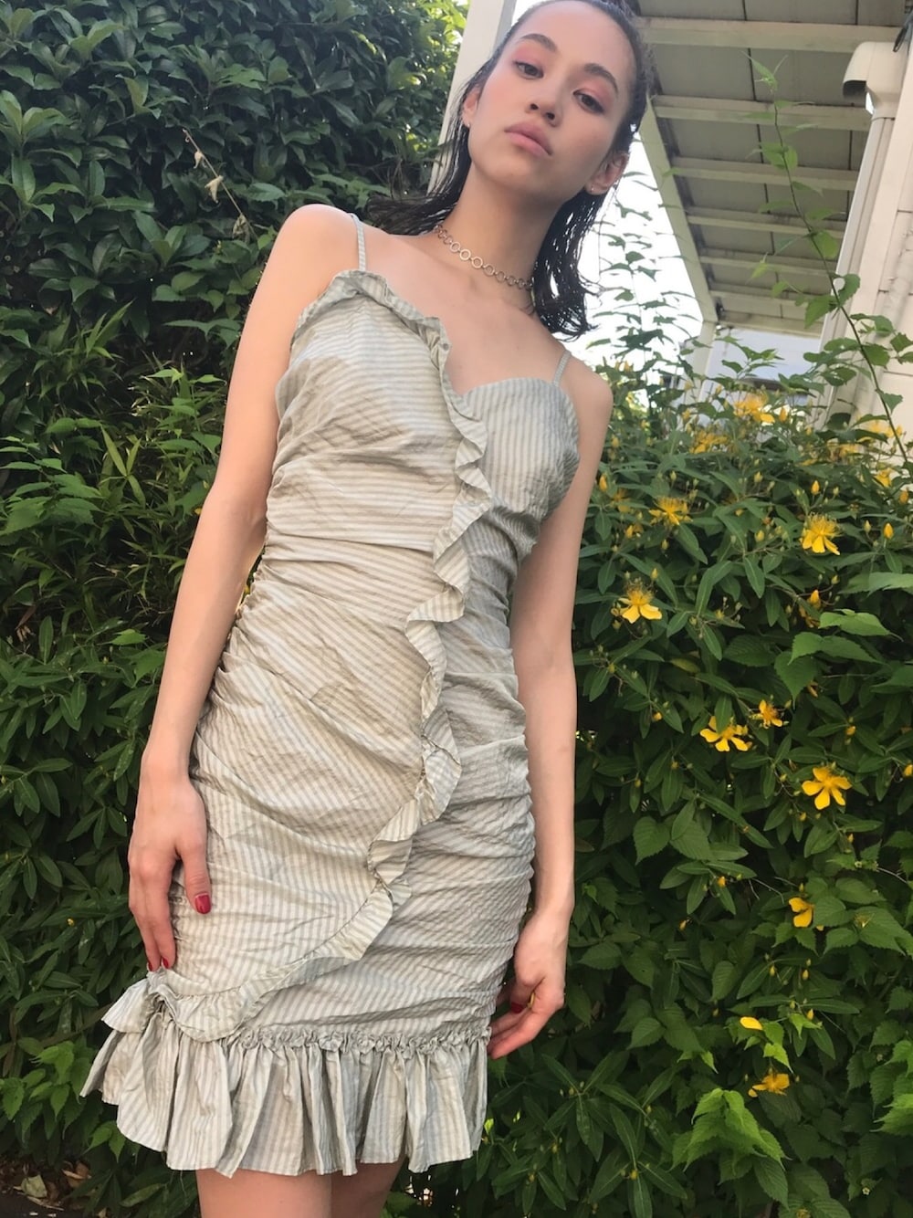 水原希子 Ok Choker Looks Wear