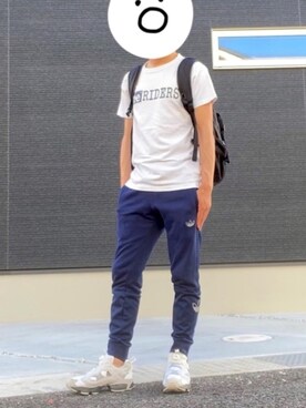 シルバーフォイル アウトライン トラックパンツ アディダスオリジナルスを使ったメンズ人気ファッションコーディネート Wear