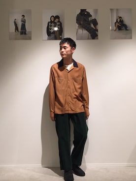 「STUDIOUS（ステュディオス）のアイテム（パンツ）」を使った、Amitani@tokyobaseさん（メンズ・172cm）の夏コーディネート