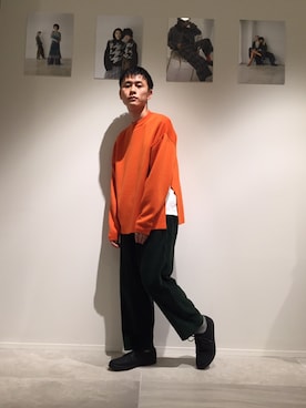 「STUDIOUS（ステュディオス）のアイテム（パンツ）」を使った、Amitani@tokyobaseさん（メンズ・172cm）の夏コーディネート