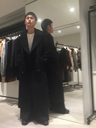 UNITED TOKYO ウール　チェスターコート　ロング ウールツイステッドロングコート(1 BROWN): : ウィメンズ