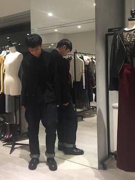 「STUDIOUS（ステュディオス）のアイテム」を使った、Amitani@tokyobaseさん（メンズ・172cm）の秋コーディネート