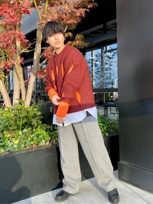 モヘアシャギー ワイドトラウザーズ（スラックス）｜UNITED TOKYO