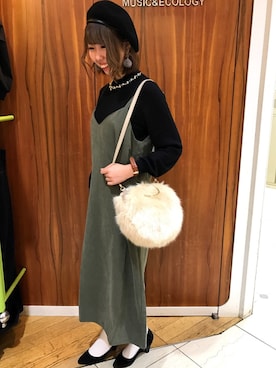 「ビジューニット」｜ひかるさん（レディース・158cm）の秋コーディネート