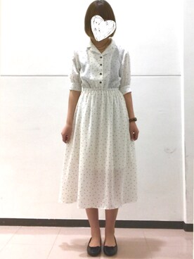 Earth Music Ecology アースミュージックアンドエコロジー の ドットプリントワンピース ワンピース Wear Earth Music Ecology アースミュージックアンドエコロジー の ドットプリントワンピース ワンピース Wear
