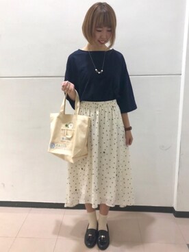 「うさまる」｜ひかるさん（レディース・158cm）の夏コーディネート
