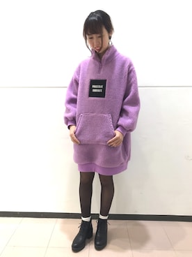 「NiCORON（ニコロン）のアイテム」を使った、ひかるさん（レディース・158cm）の冬コーディネート