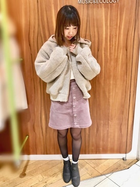 ひかるさん（レディース・158cm）の冬コーディネート