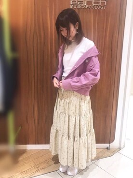 「カラージャケット」｜「アイテム（その他アウター）」を使った、ひかるさん（レディース・158cm）の冬コーディネート