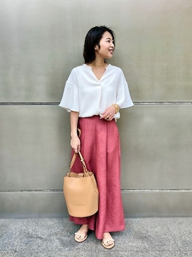 「noble」｜「アイテム（バッグ）」を使った、yukiさん（レディース・158cm）の春コーディネート