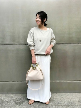 「Noble（ノーブル）のアイテム（Tシャツ/カットソー）」を使った、yukiさん（レディース・158cm）の春コーディネート