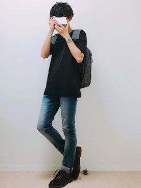 「Perry Ellis（ペリーエリス）のアイテム」を使った、Yumaさん（メンズ・170cm）の秋コーディネート