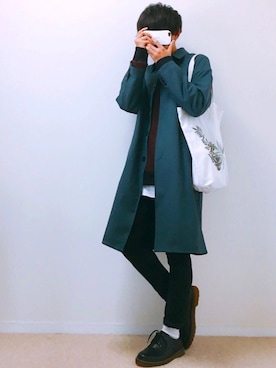 「DOOPZ（ドープス）のアイテム（ジャケット/アウター）」を使った、Yumaさん（メンズ・170cm）の秋コーディネート