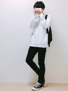 「Lee（リー）のアイテム（バックパック/リュック）」を使った、Yumaさん（メンズ・170cm）の秋コーディネート