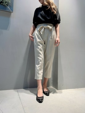 「袖ボリューム」｜「アイテム（パンプス）」を使った、oharuさん（レディース・162cm）の春コーディネート