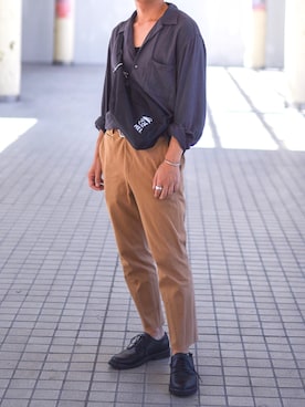 「RAGEBLUE（レイジブルー）のアイテム（シューズ）」を使った、わむう_wamuさん（メンズ・165cm）の秋コーディネート