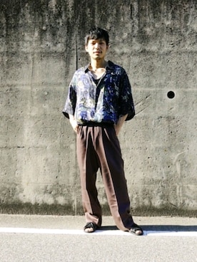 「アイテム（サンダル）」を使った、わむう_wamuさん（メンズ・164cm・20代）の春コーディネート