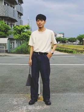 「アイテム（アナログ腕時計）」を使った、わむう_wamuさん（メンズ・164cm・20代）の春コーディネート