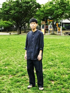 「BENCH（BENSAN）（ベンチ）のアイテム」を使った、わむう_wamuさん（メンズ・164cm）の夏コーディネート