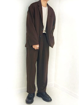 「EMMA CLOTHES（エマクローズ）のアイテム（ジャケット/アウター）」を使った、わむう_wamuさん（メンズ・164cm）の夏コーディネート