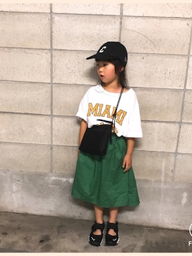 あみさん（キッズ・110cm）の夏コーディネート