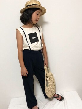 あみさん（キッズ・104cm）の夏コーディネート