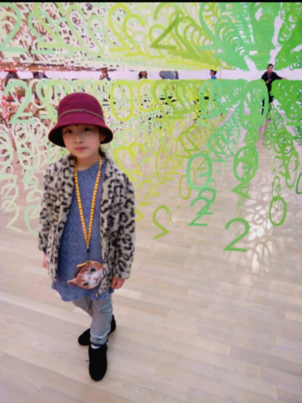 「ZARA KIDS」｜「ZARAのアイテム（チェスターコート、その他）」を使った、coconaさん（キッズ・125cm）の冬コーディネートの1枚目の写真